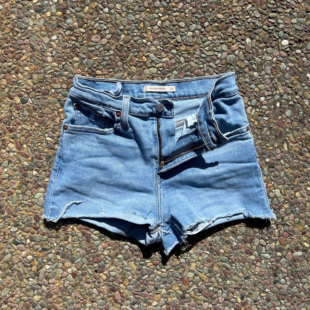 Levi's Light Blue Denim Jean Shorts